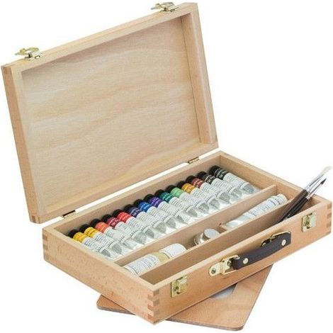 Coffret - Tempéra à l'œuf - Sennelier - 15 tubes de 21ml - Assortiment (1/5)