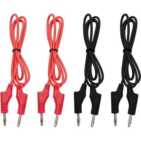 Jeu de Câbles de Testeur Multimètres 4 mm - Connexion Fiable et Sécurisée, , Pro - D-Work