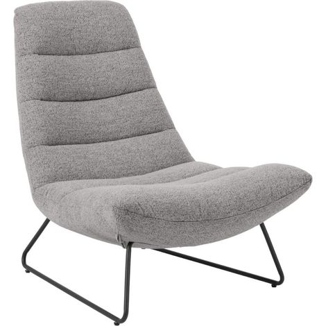 Selsey Forgents - Loungesessel mit Komfortpolsterung und Metallgestell, Grau (1/5)
