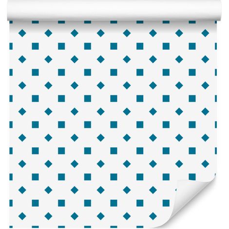 Papier peint à pois blancs et céladon, détails fins, 50 x 1000 cm (1/5)
