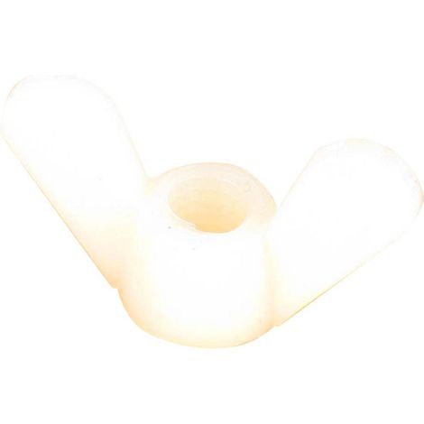 Ecrou à oreille nylon naturel M6