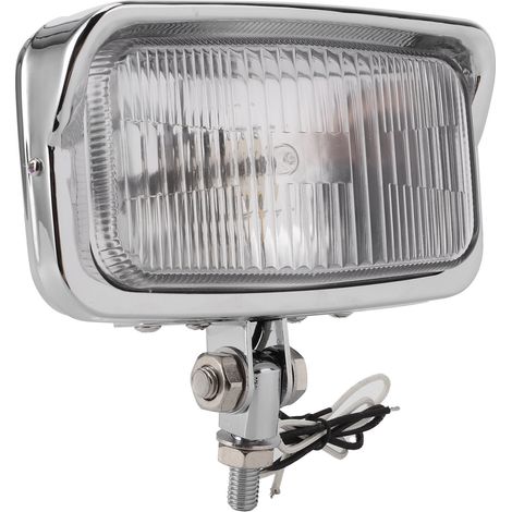 Phare Moto Rétro Carré 2 Pièces, Double Projecteur 12V M10, Lampe Motocross Quad ATV (1/5)