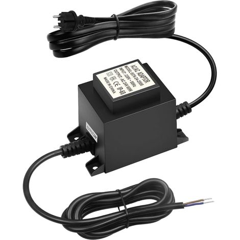 Transformateur LED 24 V Alimentation AC/AC 60 W, Alimentation de Prise Extérieure, Transformateur IP68, Transformateur 220 V 24 V avec Fiche, Alimentation LED 24 V pour Éclairage LED et Pompes de (1/5)