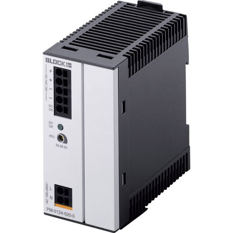 BLOCK PM-0124-020-0 Hutschienen-Netzteil (DIN-Rail) 24 V/DC 2 A 48 W Anzahl Ausgänge:1 x Inhalt 1