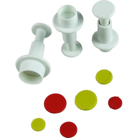 Kreisausstecher mit Stempel, Kreise, Kreisausstecher, Formen, 3 Stück. (1/3)