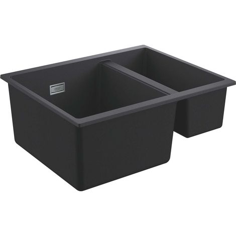 Grohe Lavelli - Lavello composito K500 con sistema di scarico, 56x46 cm, granito nero 31648AP0 (1/5)