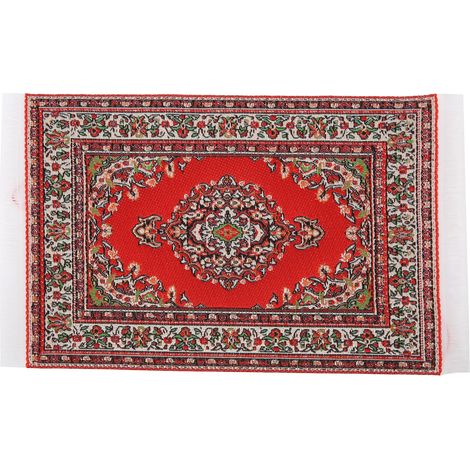Tapis Tissé Miniature 1:12 pour Maison de Poupée, Décoration et Accessoire Cadeau Enfant (1/5)