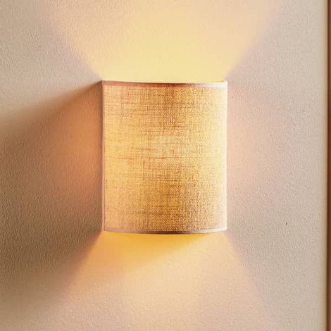 [GEBRAUCHT] B-Ware Wandleuchte Jute Wandlampe Außenwandleuchte Außenlampe Lampe Leuchte Naturbraun