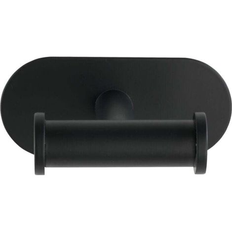 Duo Orea Handtuchhaken, schwarz, Turbo-Loc®-Garderobenhaken ohne Bohren, Edelstahl, 10 x 4,5 x 6,5 cm, matt schwarz