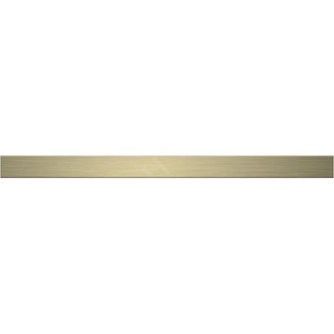 I-Drain DZIGNSTONE - Grille de conception pour baignoires Solid Linear, longueur 79 cm, or clair DP.GS.WG.0792 (1/2)