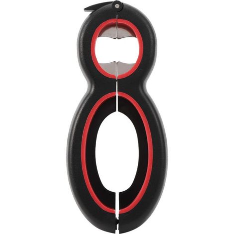 Ouvre-bouteille 6 en 1 en acier inoxydable multifonction pour bar, restaurant et usage domestique (1/5)