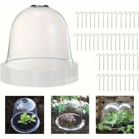 Lot de 20 bâches de protection réutilisables pour plantes à croissance basse avec clous de sol (1/5)
