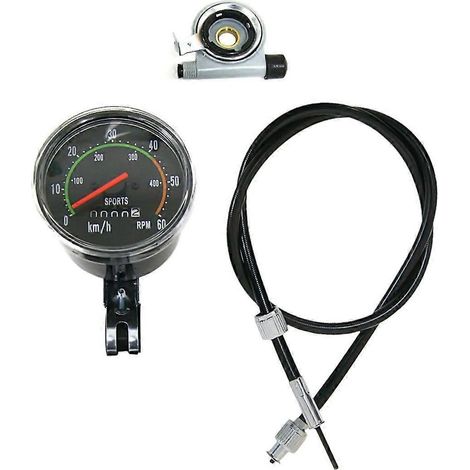 Compteur de vitesse et odomètre avec matériel de montage pour moteur de vélo motorisé de 80 cm3 (1/5)