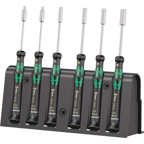 Wera 05118158001 - 2069/6 Electronics screwdriver set + rack, 6-piece (2-5mm) (1/5)