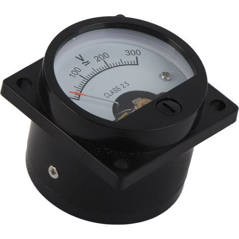 Rundes Voltmeter mit ABS-Analoganzeige, präzises Messinstrument für Wechselstrom (0–300 V) gemäß SO-45-Norm. (1/5)