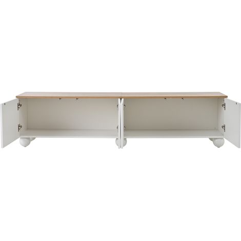 Armoire de télévision de 1804045 cm, équipée de 4 compartiments. L’armoire comprend également un support pour la télévision et une table à télévision.Idéale pour des téléviseurs de 80 pouces. Couleur (1/5)