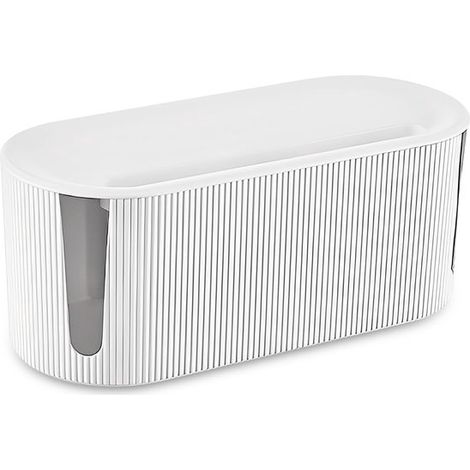 Scatola portacavi,organizer per cavi in plastica,31 x 13,5 x 12,5 cm,scatola per la gestione dei cavi con coperchio,scatola per riporre i fili (1/4)