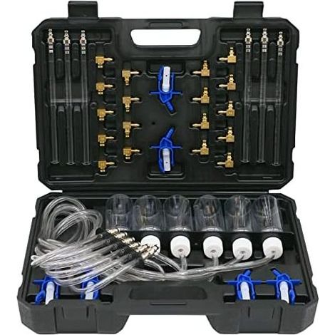 Common-Rail-6-Zylinder-Diesel-Einspritzdüsen-Durchflussmesser-Adapter-Kit – Standard-Rail-Lecktester-Kraftstoffdruck-Kit (24-teilig) (1/5)