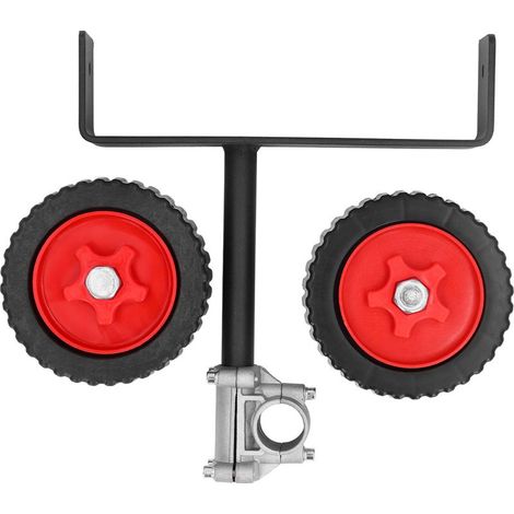 Roue de Support de tondeuse, roues auxiliaires à hauteur réglable pour coupe-herbe à Tube de 26mm, taille-bordure à gaz (1/5)