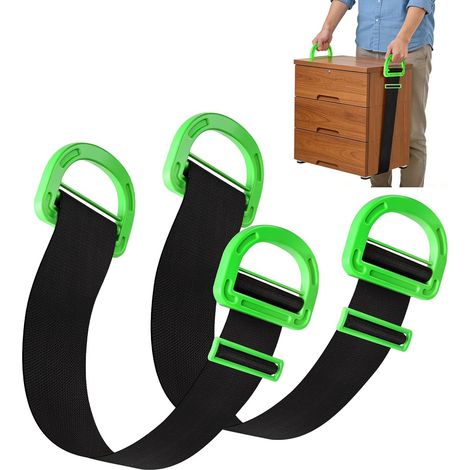 Moving Straps, Set of 2 Adjustable Lifting Straps (1/5)