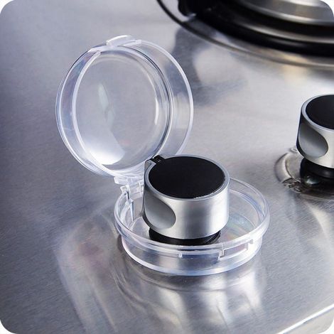 Set of 4 Oven Knob Safety Covers, Stove Knob Protective Covers, Gas Knob Switch Protective Covers (1/4)