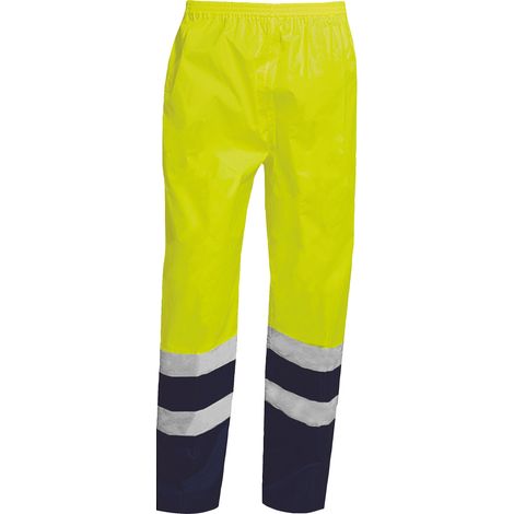 Pantalon de travail, pantalon de pluie, contraste haute visibilité, taille XXXXL