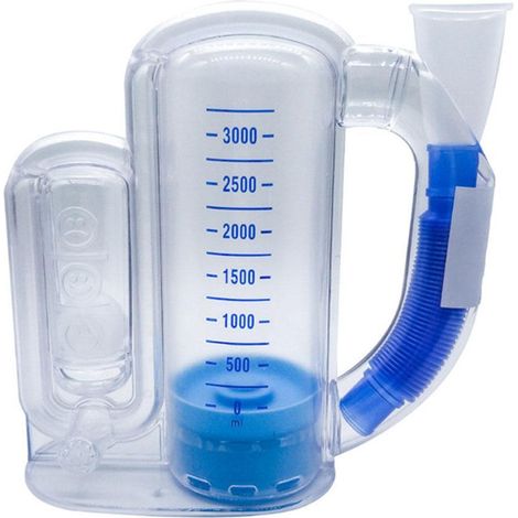 3000ml/5000ml Appareil d’exercice respiratoire volumétrique, entraîneur pulmonaire pour renforcer la capacité respiratoire (1/5)