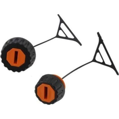 2 pcs Bouchon De Gaz pour STIHL 028 038 020 021 023 024 025 026 034 036 048 Bouchon de mazout Pièces de tronçonneuse accessoires de tondeuse à gazon (1/5)