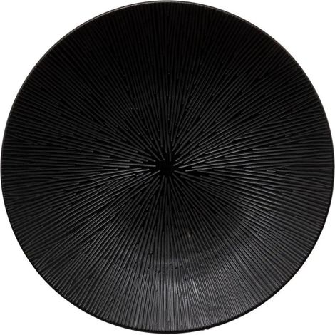 Lot de 6 Assiettes Plates "Atelier" 27cm Noir (1/2)