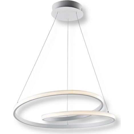TRADE SHOP - Lampadario Led A Sospensione Intrecciato 38w Bianco Cct Colore Luce Selezionabile B62-b3c - (1/5)