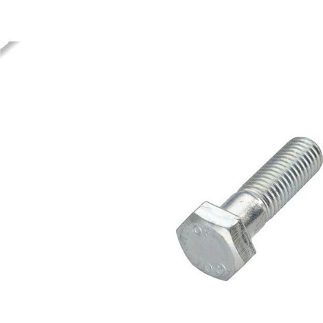 Corps de boulon filetage partiel Tête hexagonale TH M16X60 Classe 10.9 Acier zingué-100 pièces
