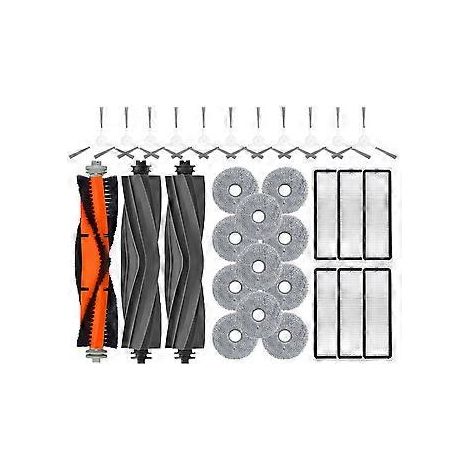 Accessoires pour bot L10 Prime / L10s Pro / L10 Pro : brosse latérale principale, filtre HEPA et chiffon de nettoyage de rechange (1/5)