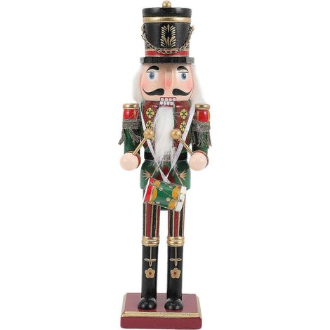 Soldado Cascanueces Decoración Navideña Figura Cascanueces Soldado Cascanueces de Madera (1/4)