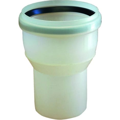 Reductor de polipropileno diámetro 80 M / 125 F completo con junta