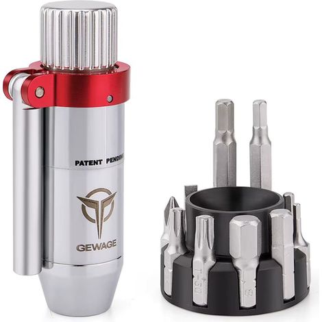 Llave dinamométrica de bolsillo GEWAGE CX-510N, 3-10 Nm, juego de 10 puntas (1/5)