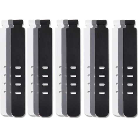 Lot de 120 Cord Organizer en silicone, Attache Cable refermables, Attache Cable en caoutchouc réutilisables (1/5)