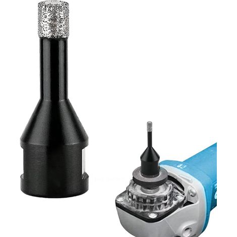 Diamantbohrkronen, Fliesenbohrkronen, 45 mm, Bohrkronen mit M14-Gewinde, für Winkelschleifer, vakuumgelötete Kernbohrkronen, zum Trockenbohren in Feinsteinzeug, Fliesen, Granit, Marmor