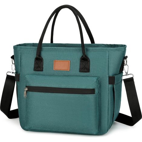 Sacs à Lunch Isothermes pour Femme Homme,15L Grande Capacité Sac Isotherme Repas Portable Lunch Bag Pour Pique-nique/école/Bureau (15L,Vert)