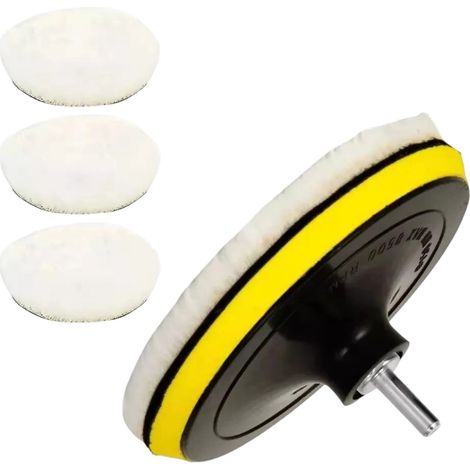 3x Disque de polissage,, 150mm, Feutre, Pour voiture, Peinture (1/5)