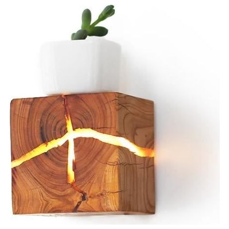 Applique murale - MOTHINESSTO - LY14 - LED - Intérieur - Marron - Design contemporain (1/4)