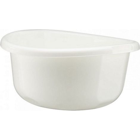 Selma, inodoro de plástico color crema de 8 litros para cocina y baño.