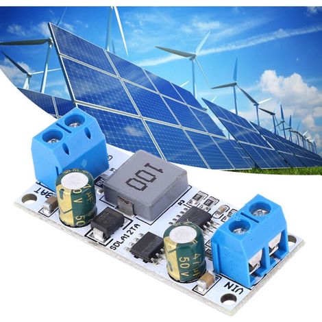Modulo regolatore solare, modulo caricabatterie per batterie al piombo, per regolatore solare MPPT 12V da 1-1000AH (con terminale) -Crezuo