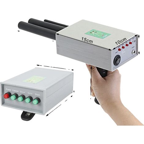 Détecteur de Métaux, Profondeur de 20 Mètres, Design Portable, Gris (1/5)