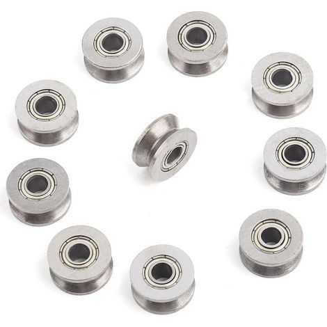 Roulement à billes V624ZZ en acier au carbone – Lot de 10 pièces – Diamètre intérieur 4mm, extérieur 13mm, épaisseur 6mm – Pour systèmes de mouvement linéaire (1/5)