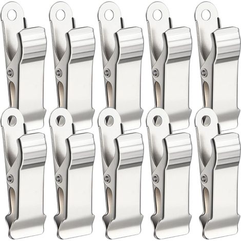 Clip Métallique - Alliage De Zinc - Anti-dérapant - Pour Rideaux, Linge, Bureau, Loisirs Créatifs - Lot De 10 Pièces (1/5)