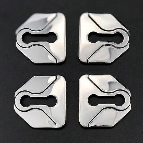 Accessoires auto - Protection antirouille pour serrures de porte Subaru Forester Outback Legacy Impreza XV BRZ Viziv Levorg Ascent Exiga - Protection serrure de porte - Acier inoxydable (lot de 4) (1/5)