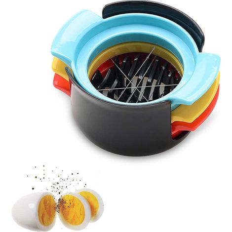 Coupe-Oeufs - Fils Inoxydable 304 - 3 Fonctions - Pour Oeufs Bouillis Fraises et Fruits Tendres - 1 Pièce (1/5)