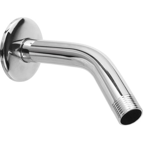 Bras de douche coudé D.21MM avec raccord de rosette M 1/2" 160 mm