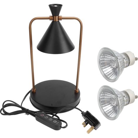 Ortviai Lampe chauffe-bougie électronique réglable avec minuterie – Noir, 110-240 V, source lumineuse incluse (1/5)