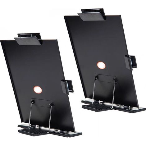 Porte-Copie Chevalet - Guides-Lignes - Pour Documents A4 - Bureau - Lot de 2 - 30 x 11 x 23 cm (1/5)